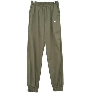 Nike Dri-FIT Joggers Women L Polyester Olive Green Athletic Pants